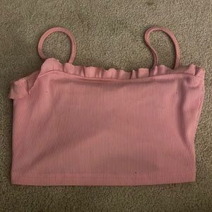 Pink crop top